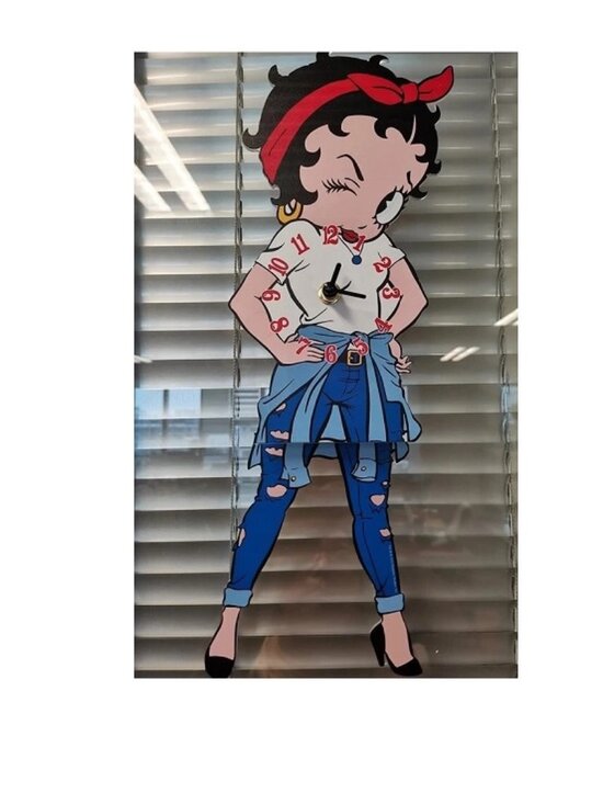 Mel Fleischer Other - Betty Boop Swinging Legs Wall Clock NEW IN BOX